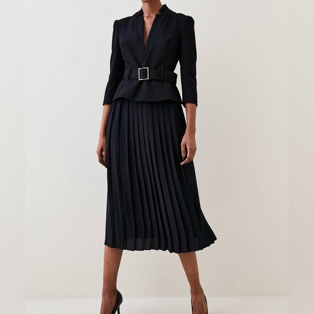 Karen Millen Black Maxi A-Line Dress